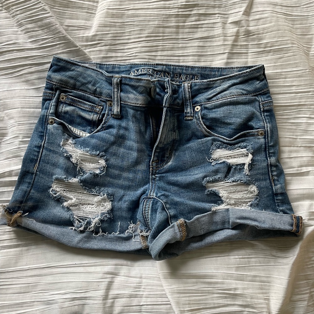 american eagle jean shorts